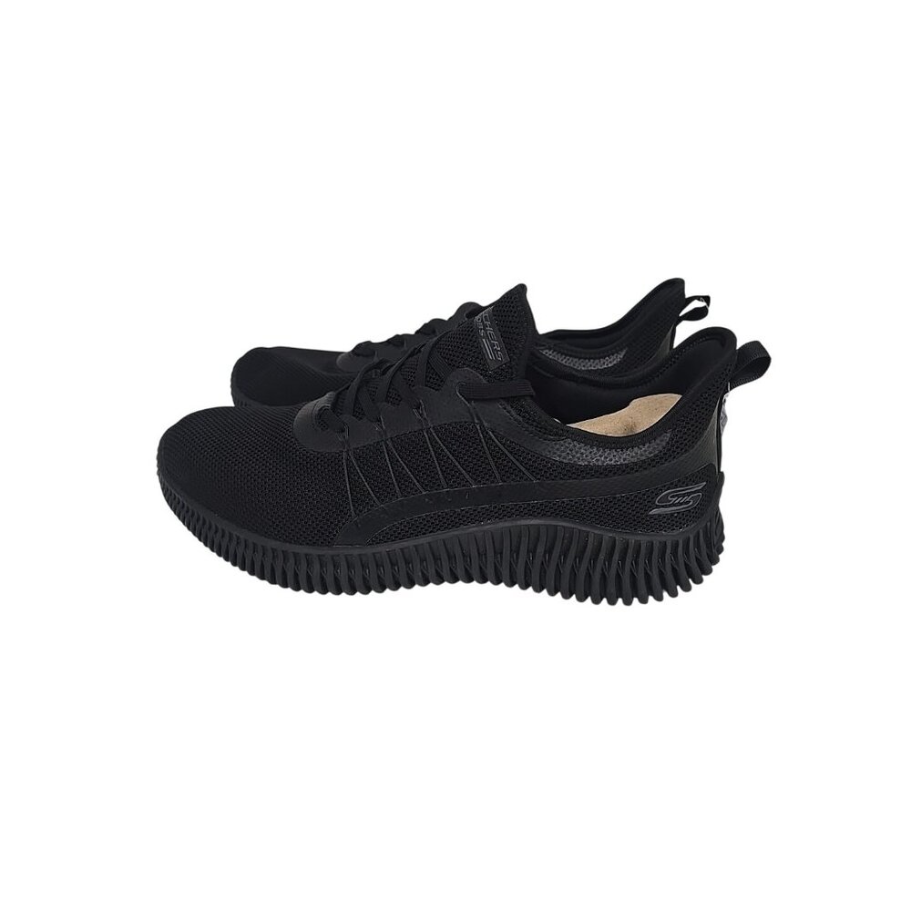 Skechers Men's 118171 Bobs Geo Memory Foam Walking Shoe Black Size 12M - Picture 4 of 7